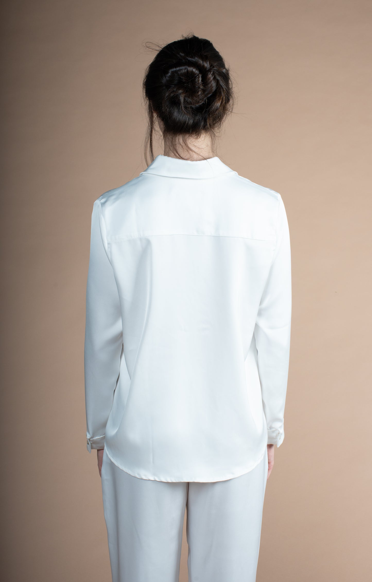 Camisa Cetim Livre - Branco