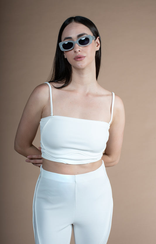 Top Malha Pele - Off White