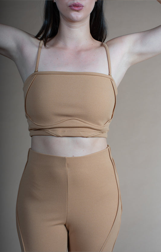 Top Malha Pele - Caramelo