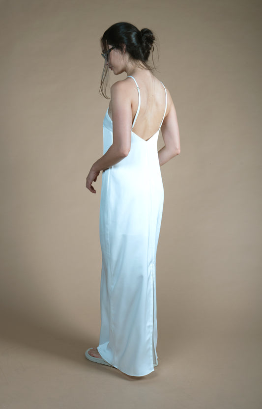 Vestido Cetim Livre - Branco