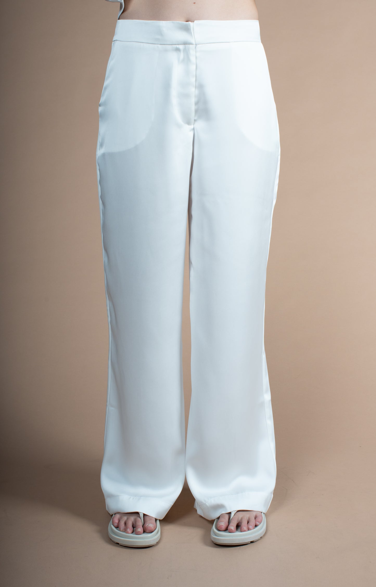 Calça Cetim Livre  - Branco