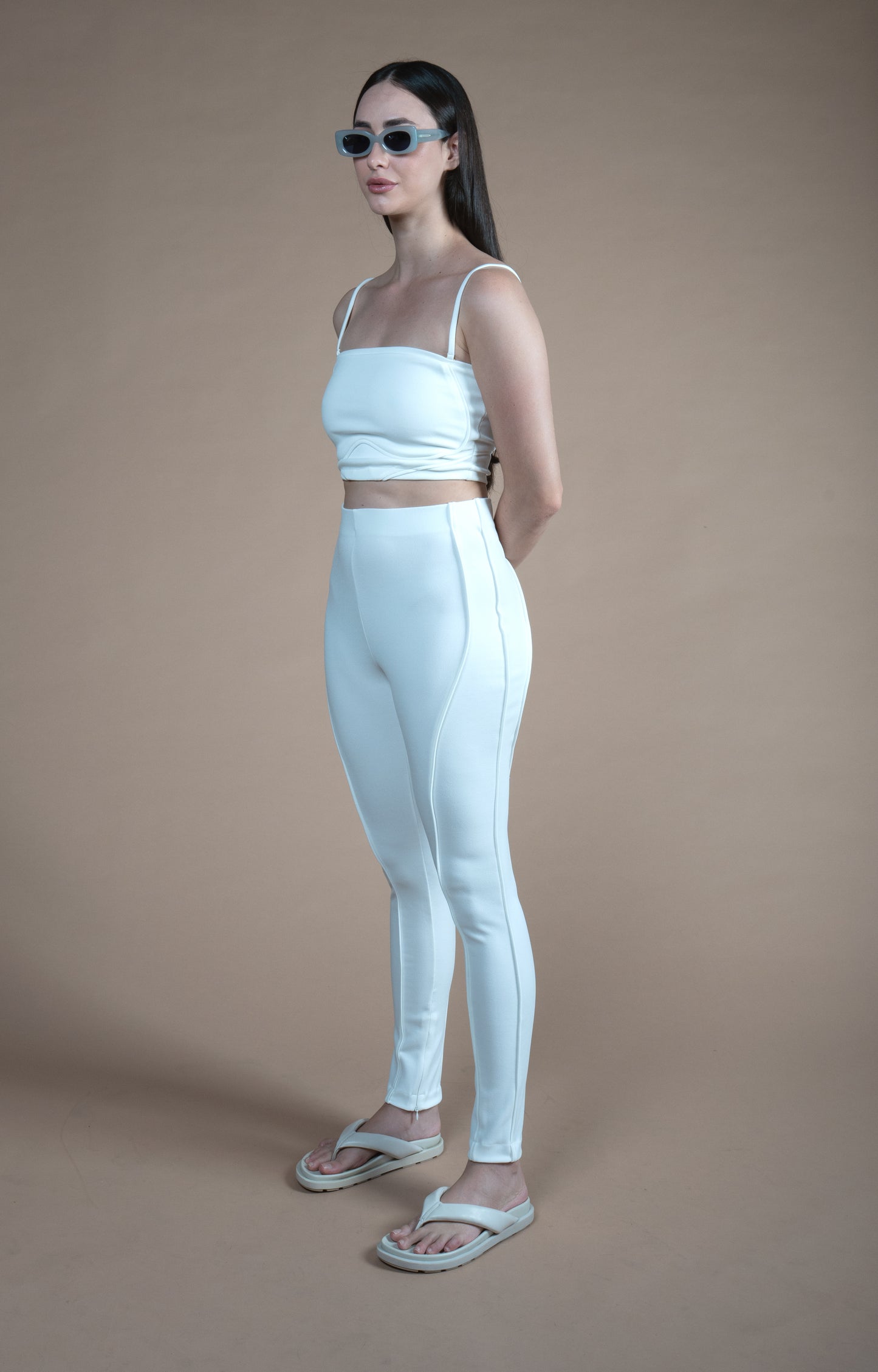 Calça Malha Pele -Off White