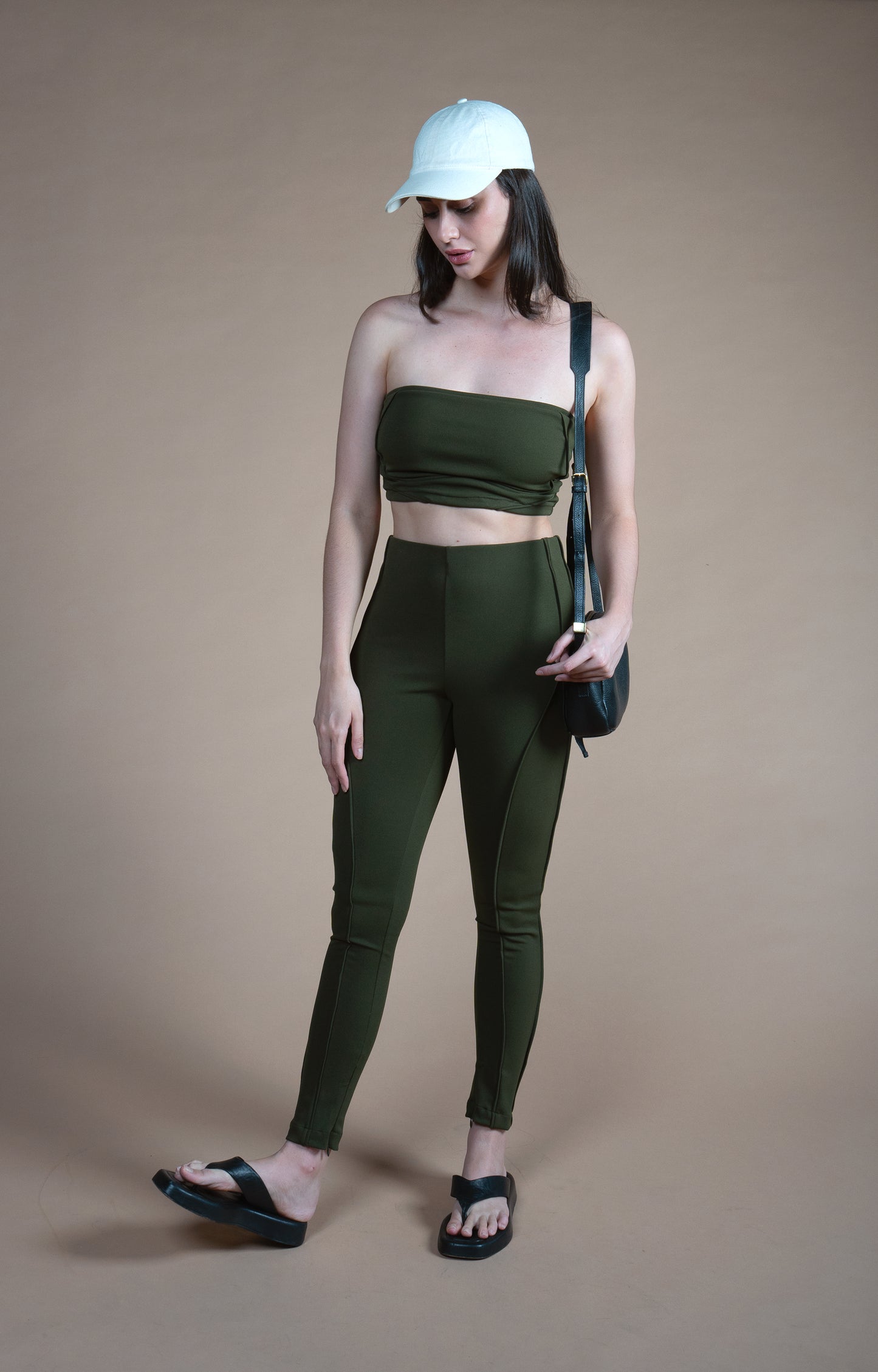 Calça Malha Pele - Verde Militar