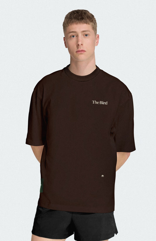 T-shirt Oversized Respira - Marrom.